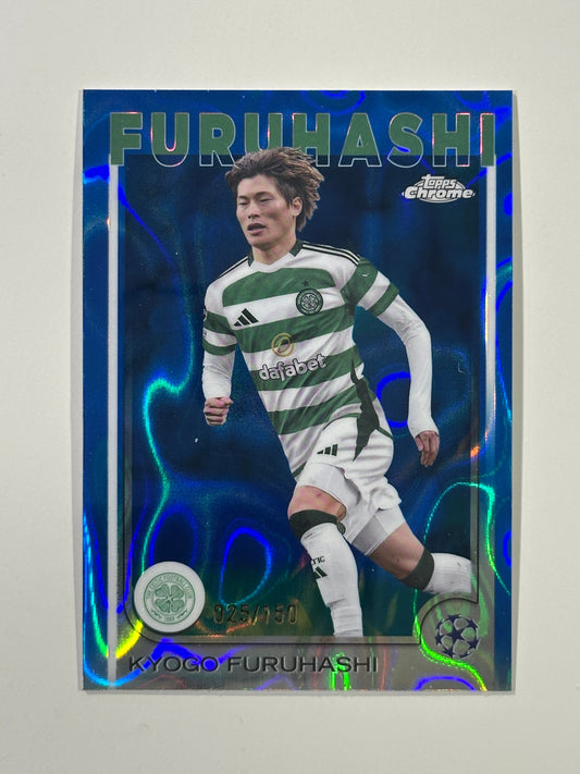 Kyogo Furuhashi Numbered Parallel 25/150 - Topps Chrome 2024/25