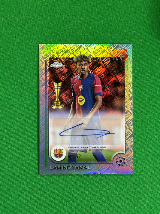 Lamine Yamal Autograph 09/52 - Topps Chrome 2024/25