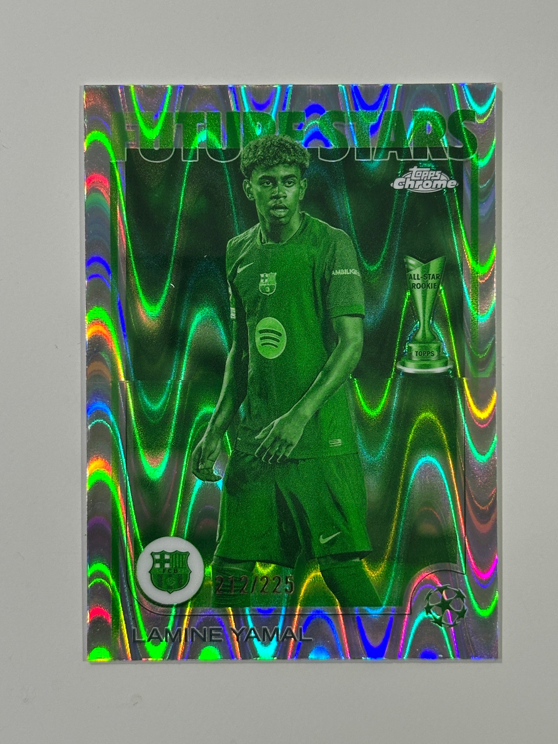 Lamine Yamal Numbered Parallel 212/225 - Topps Chrome 2024/25