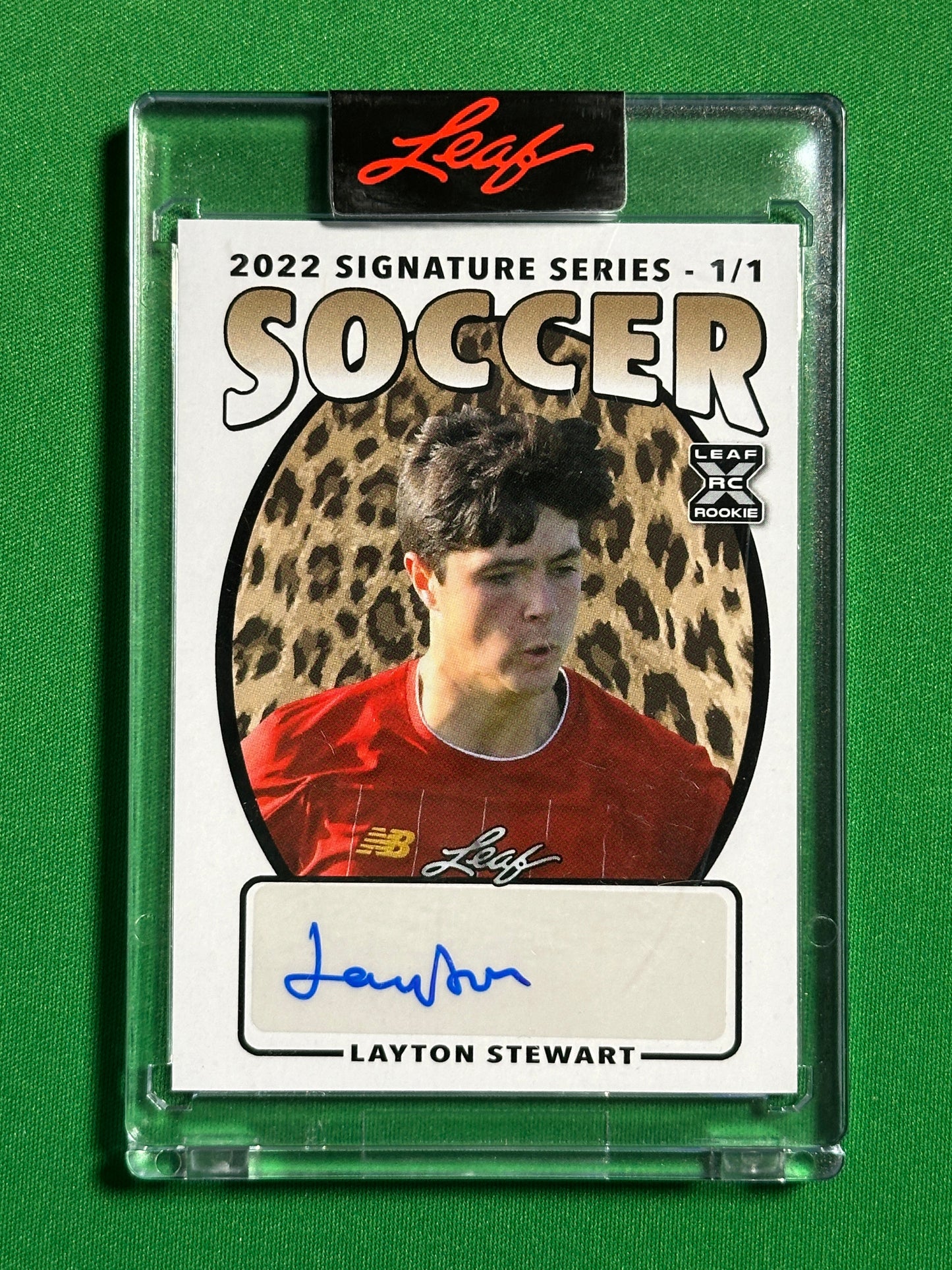 Layton Stewart 1/1 One of One - Leaf Signature Series 2022 Front