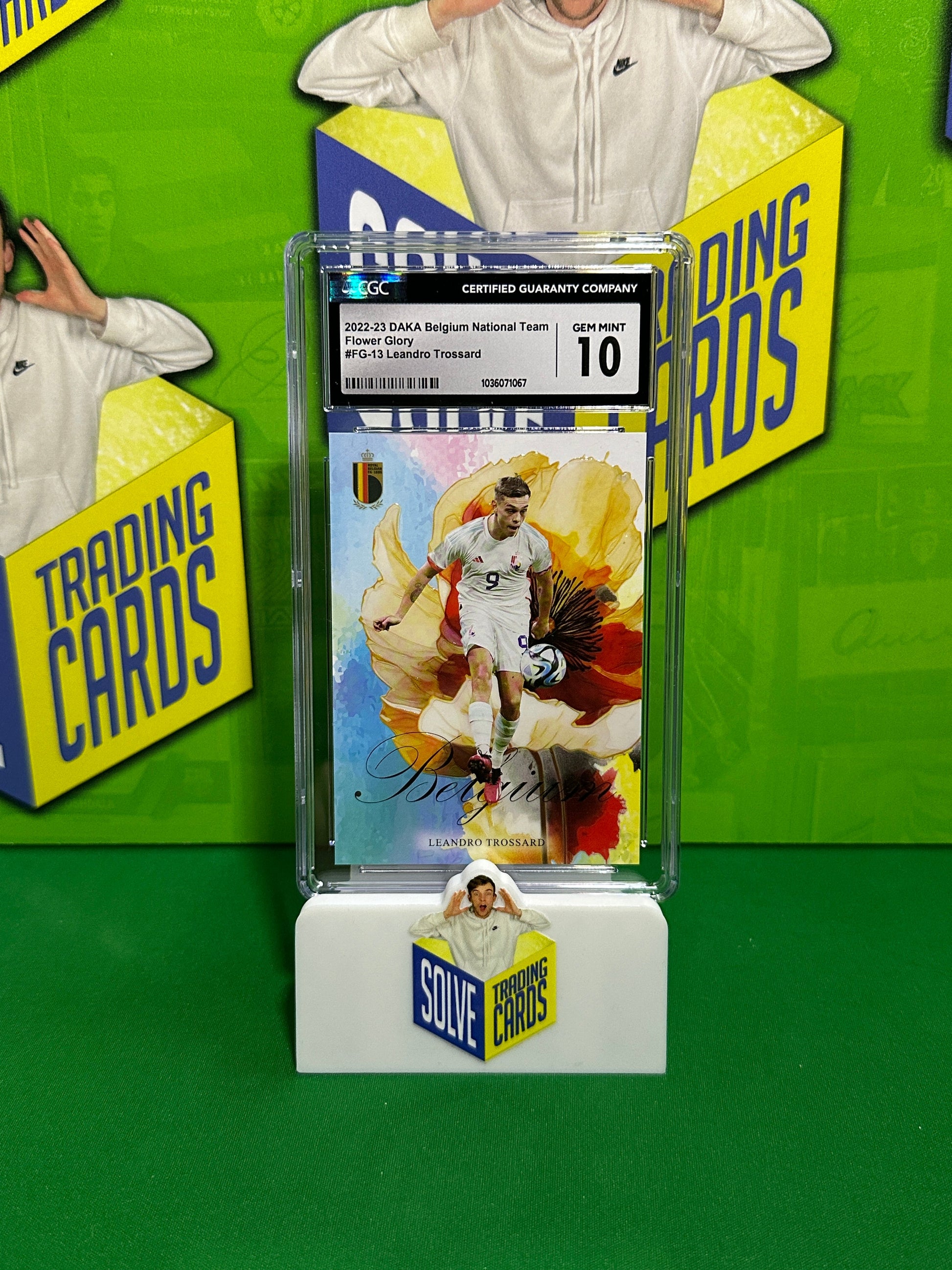 Leandro Trossard Flower Glory 09/25 - DAKA Belgium 2022-23 - CGC 10