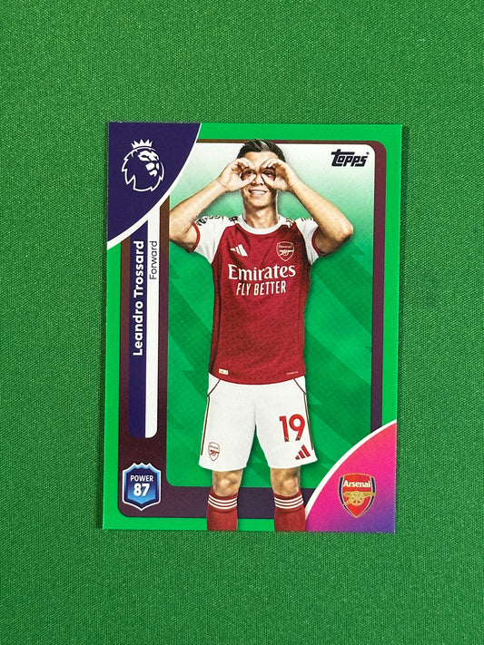 Leandro Trossard Green Parallel Base - Topps Premier League 2026