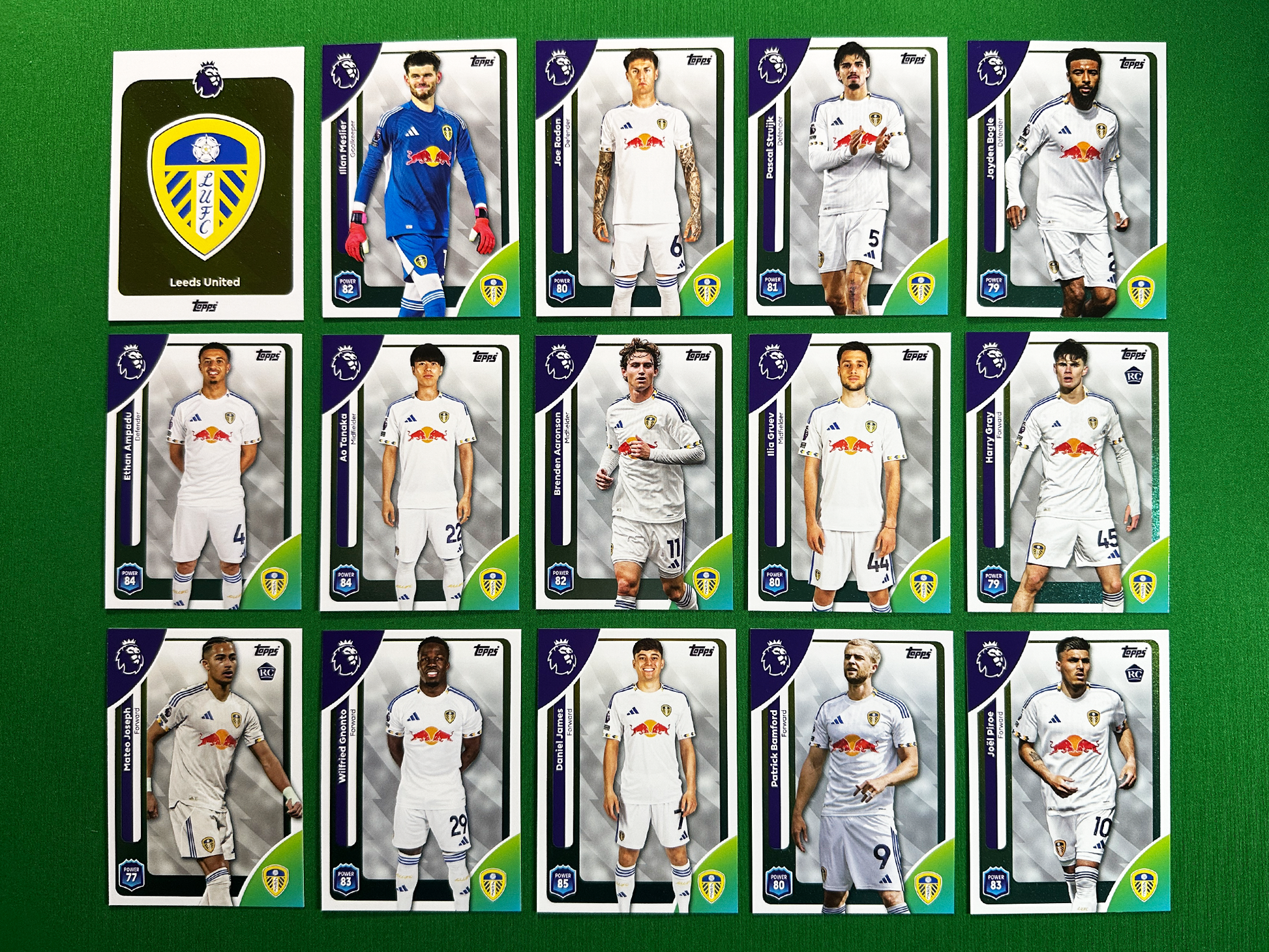 Leeds United Full Base Set - Topps Premier League 2026