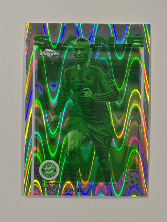 Leroy Sane Numbered Parallel 33/225 - Topps Chrome 2024/25