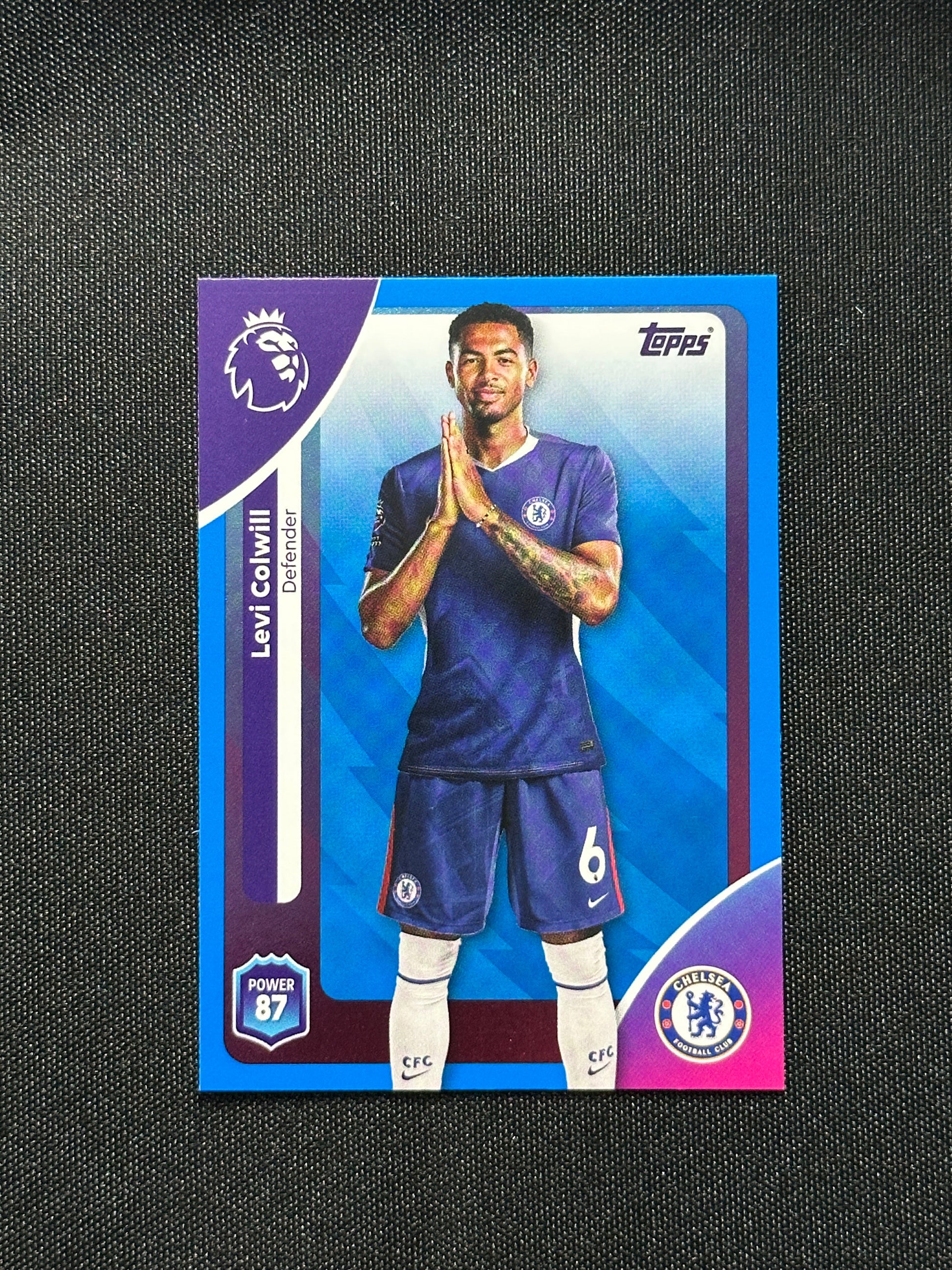 Levi Colwill Blue Parallel Base - Topps Premier League 2026
