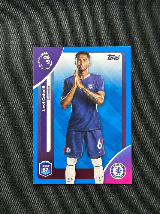 Levi Colwill Blue Parallel Base - Topps Premier League 2026