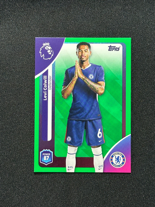 Levi Colwill Green Parallel Base - Topps Premier League 2026