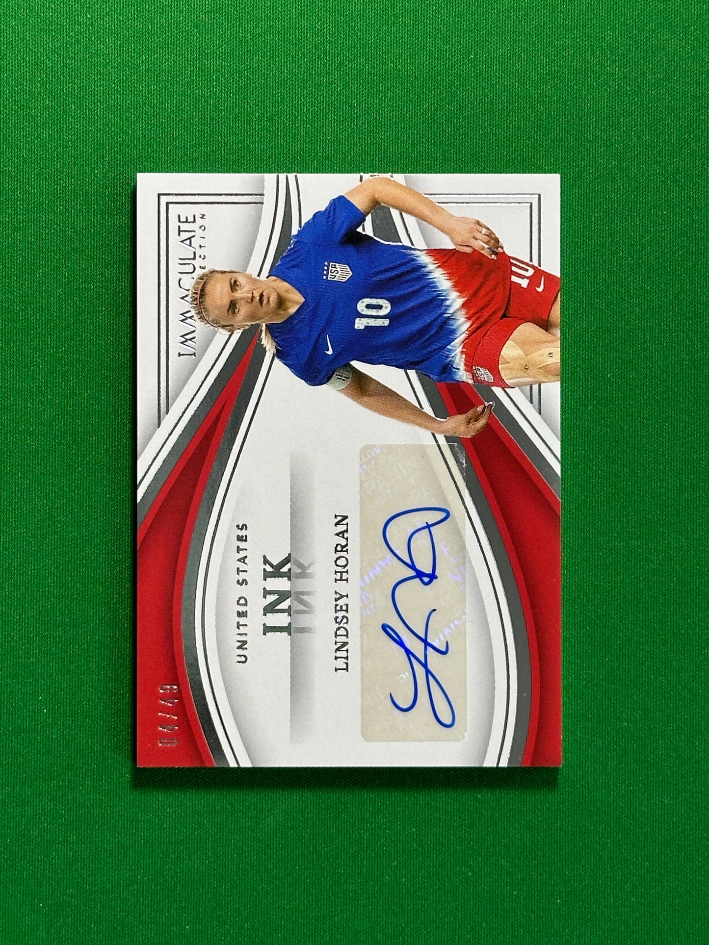 Lindsey Horan Autograph 4/49 - Panini Immaculate 2023/24