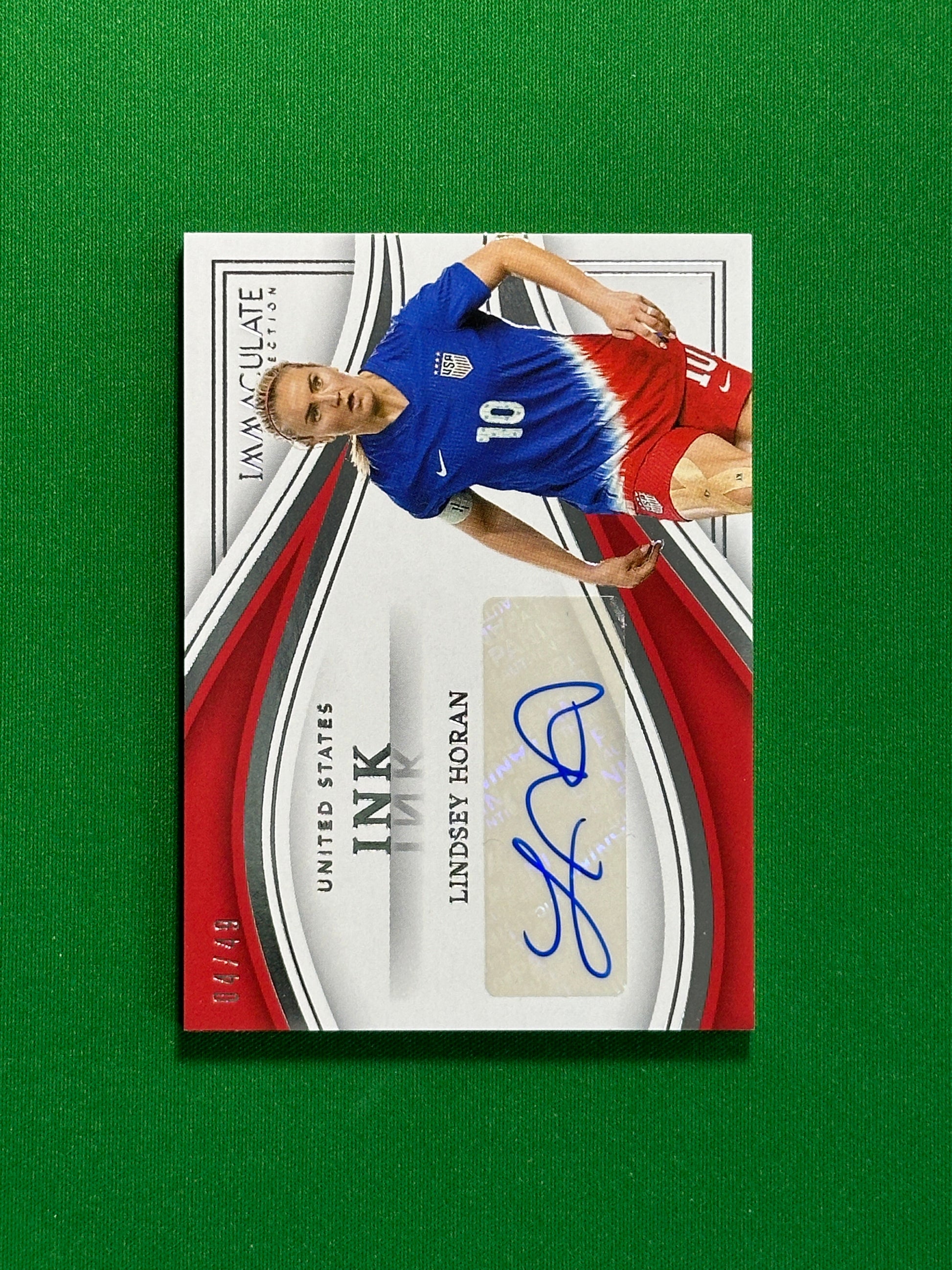 Lindsey Horan Autograph 4/49 - Panini Immaculate 2023/24