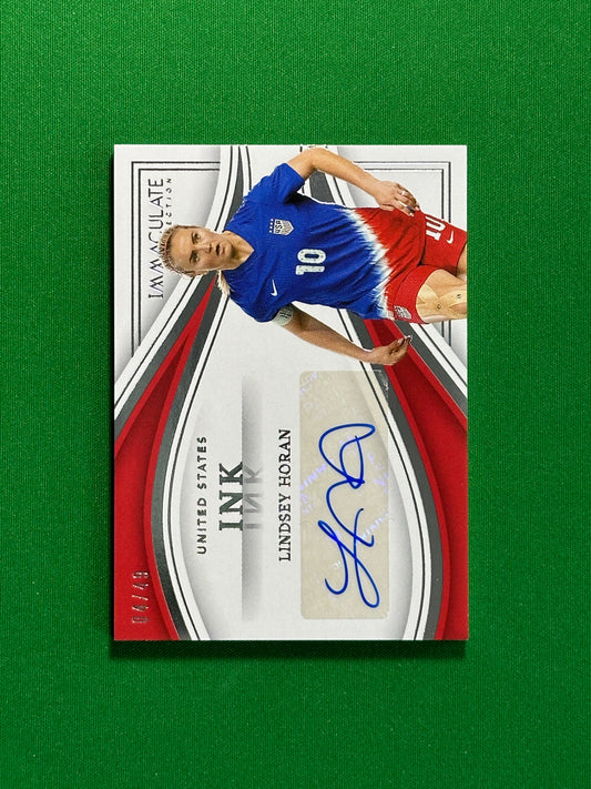 Lindsey Horan Autograph 4/49 - Panini Immaculate 2023/24