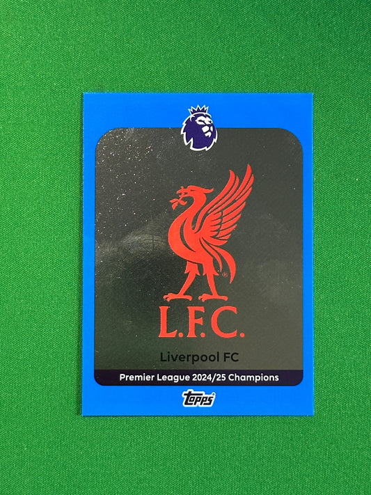 Liverpool Badge Blue Parallel Base - Topps Premier League 2026