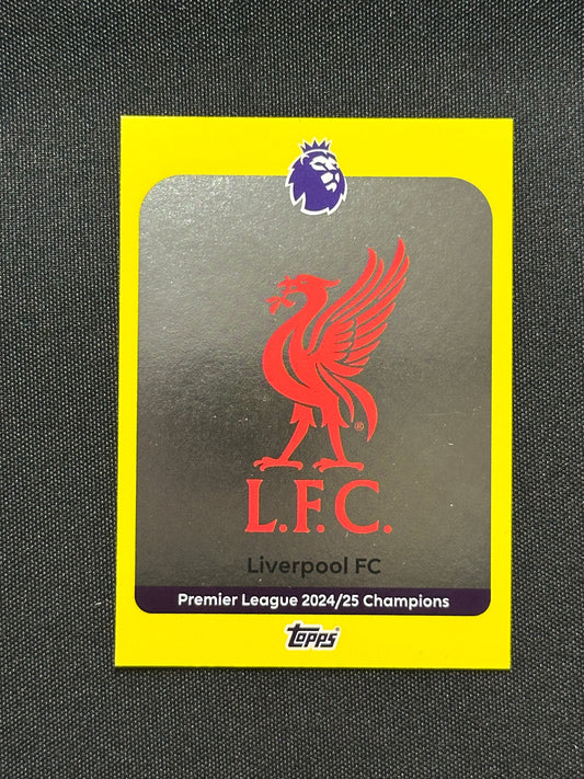 Liverpool Badge Yellow Parallel Base - Topps Premier League 2026