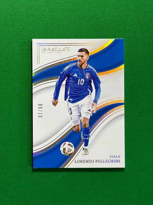 Lorenzo Pellegrini Numbered Parallel 8/10 - Panini Immaculate 2023/24