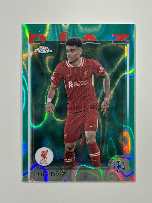 Luis Diaz Numbered Parallel 148/199 - Topps Chrome 2024/25