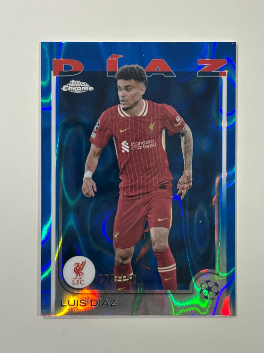 Luis Diaz Numbered Parallel 79/150 - Topps Chrome 2024/25