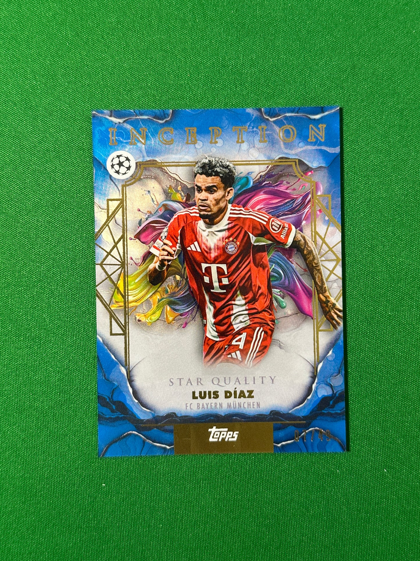 Luis Díaz Parallel 07/49 FC Bayern München Topps PL Inception 2025/26 football card