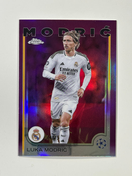 Luka Modric Numbered Parallel 74/75 - Topps Chrome 2024/25