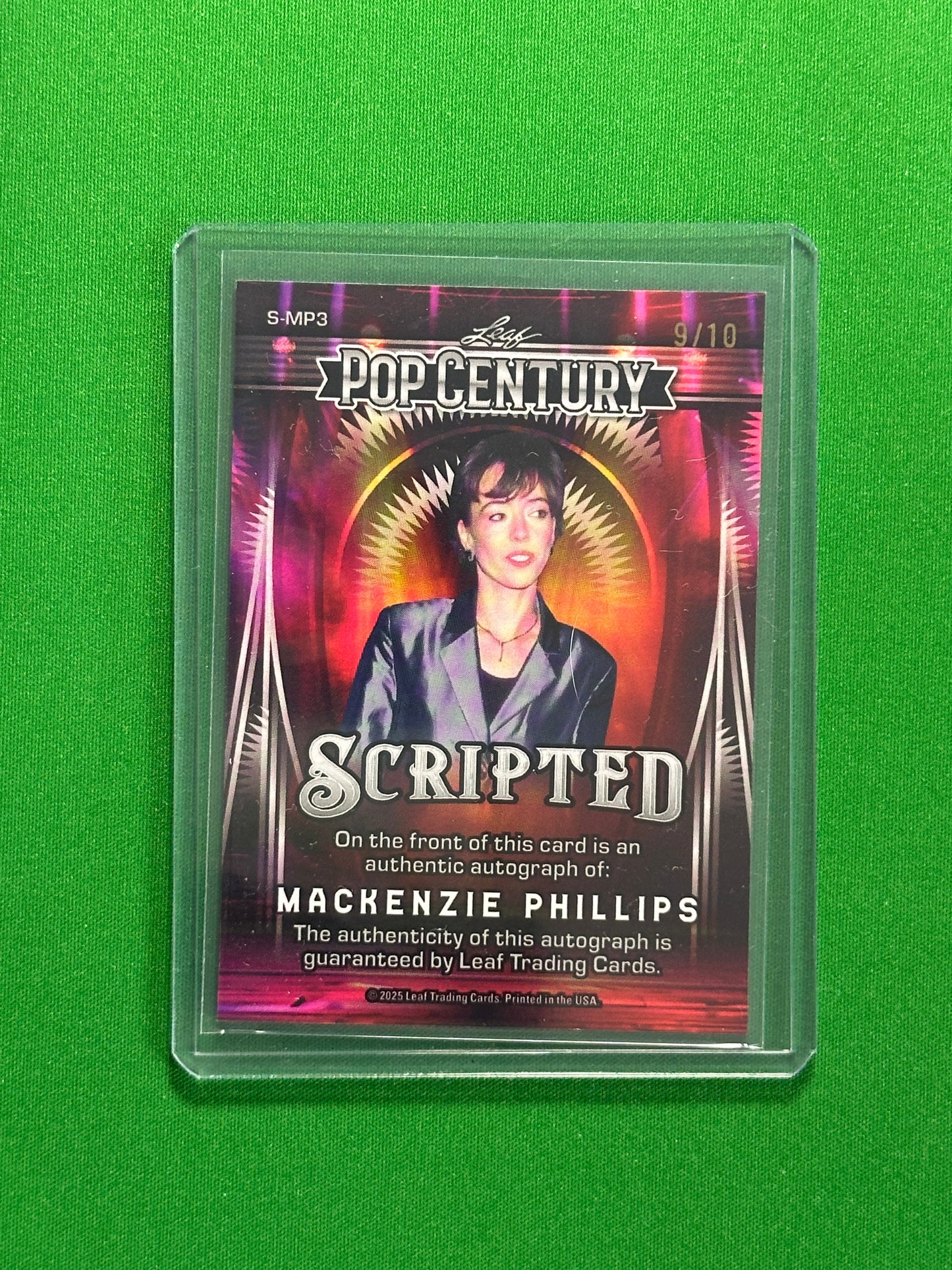 Mackenzie Phillips Autograph 9/10 - Leaf Pop Century 2025