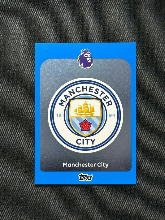Manchester City Badge Blue Parallel Base - Topps Premier League 2026