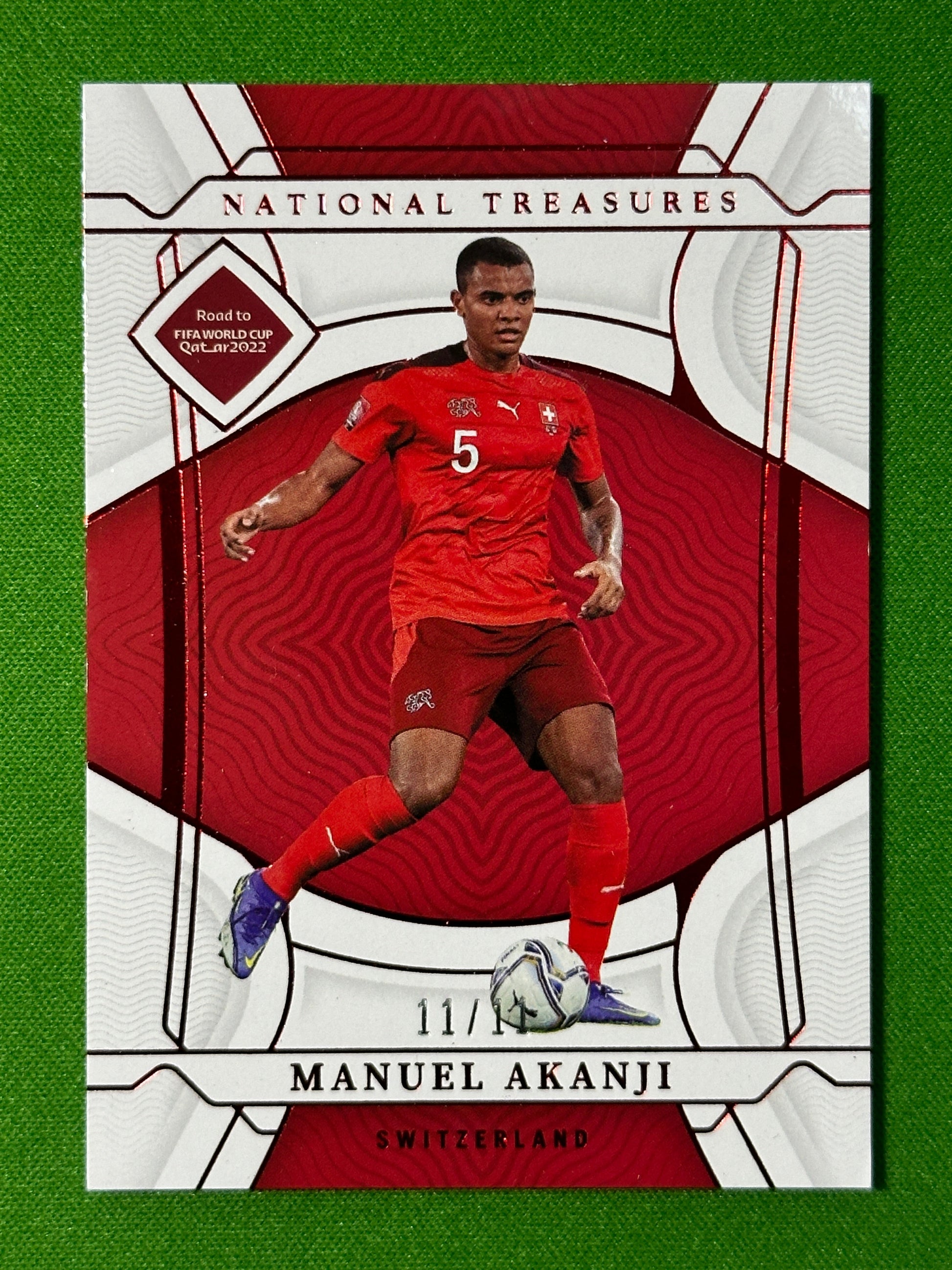 Manuel Akanji 11/11 - Switzerland - Panini National Treasures 2022 Front