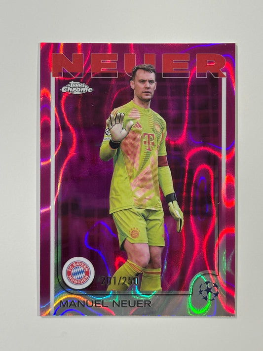 Manuel Neuer Numbered Parallel 201/250 - Topps Chrome 2024/25