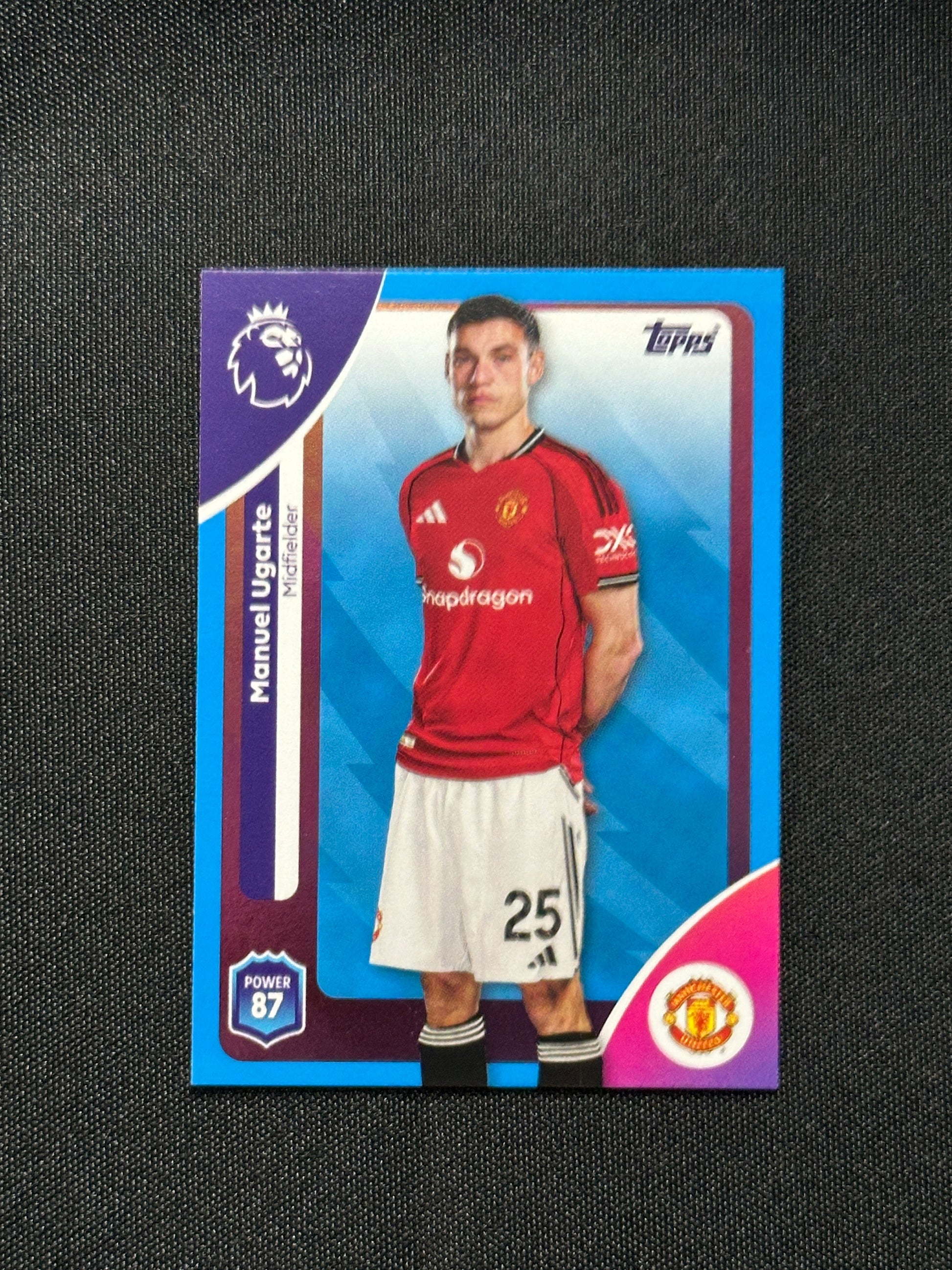 Manuel Ugarte Blue Parallel Base - Topps Premier League 2026