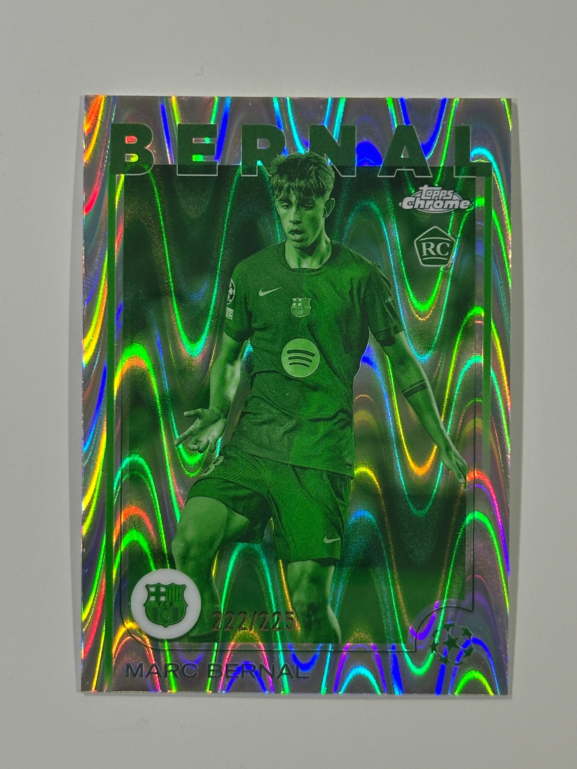 Marc Bernal Numbered Parallel 222/225 - Topps Chrome 2024/25