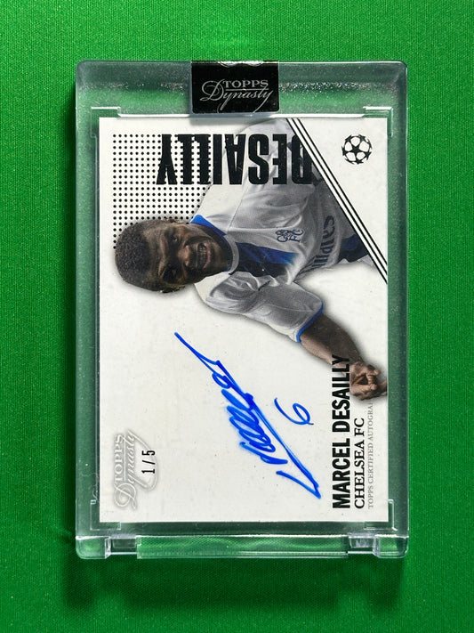 Marcel Desailly On-Card Autograph 1/5 - Topps Dynasty 2022/23