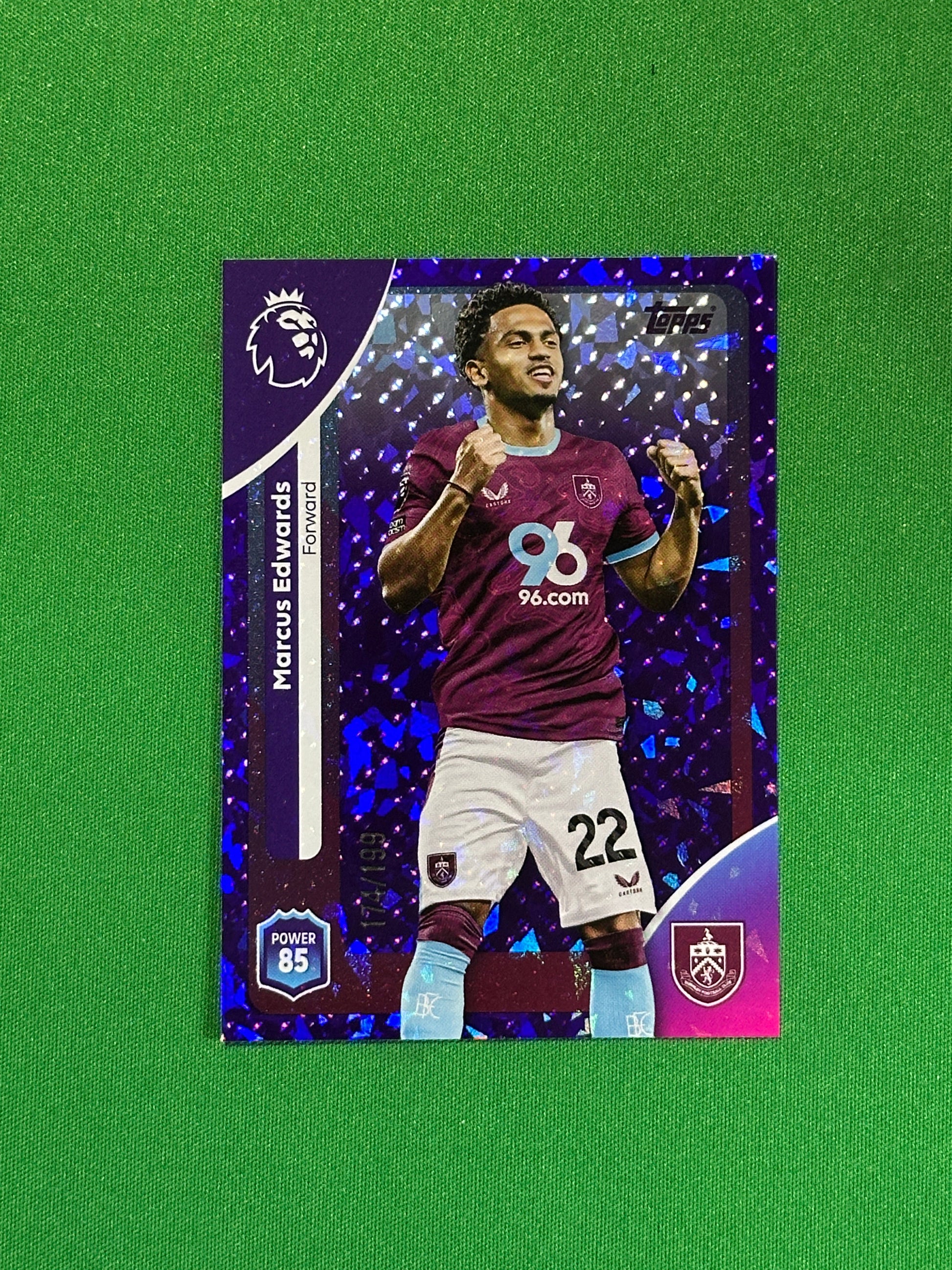 Marcus Edwards Numbered Parallel 174/199 - Topps Premier League 2026