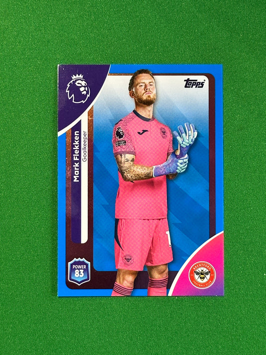Mark Flekken Blue Parallel Base - Topps Premier League 2026