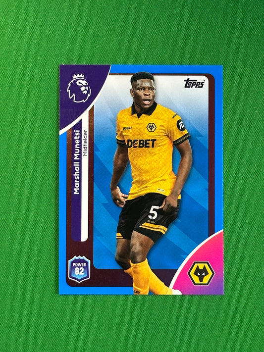 Marshall Munetsi Blue Parallel Base - Topps Premier League 2026