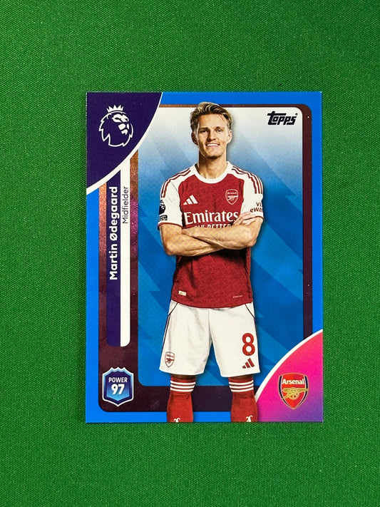 Martin Odegaard Blue Parallel Base - Topps Premier League 2026