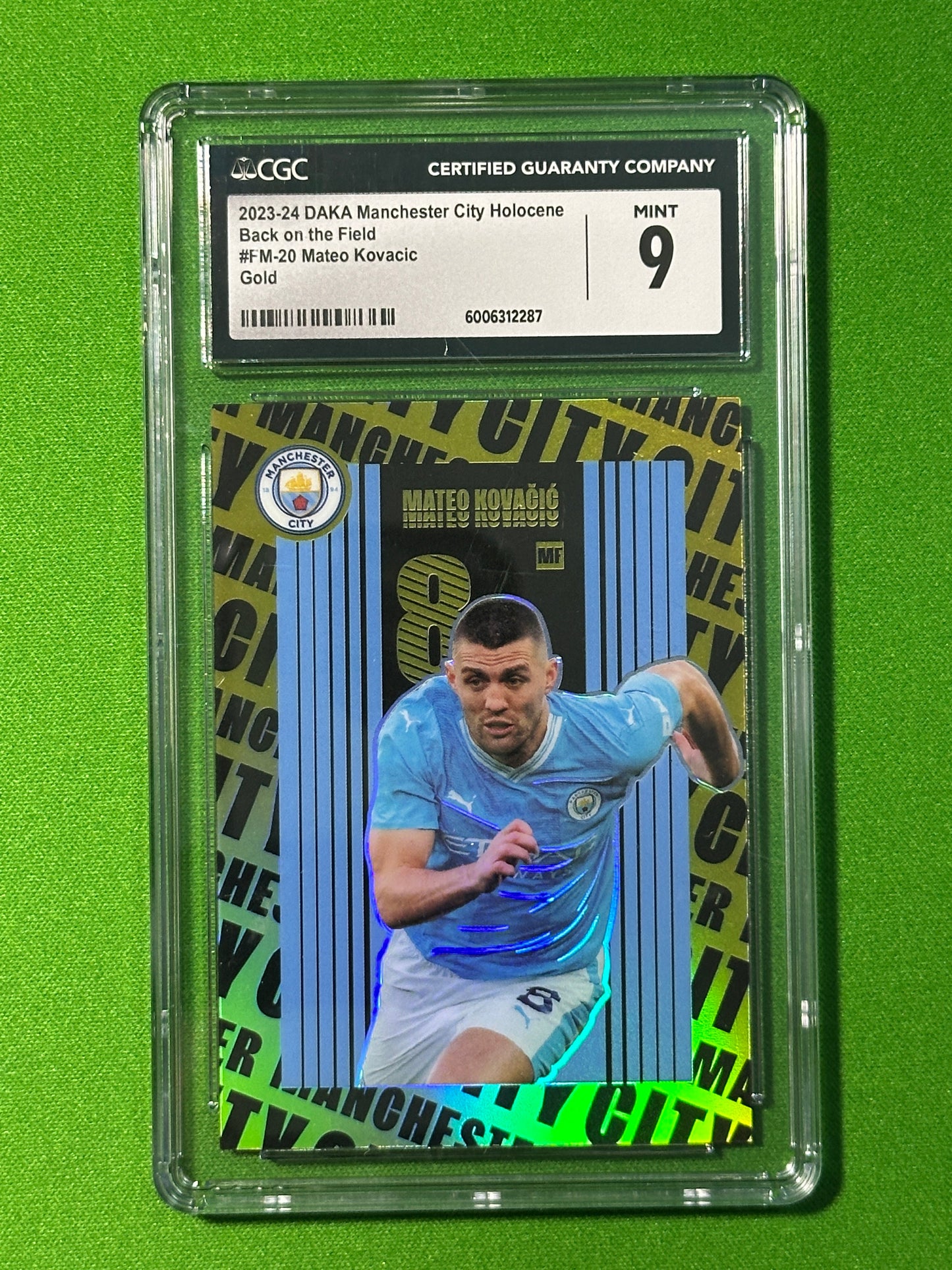 Mateo Kovacic Back on the Field 03/05 - DAKA Manchester City Holocene 2023-24 - CGC 9