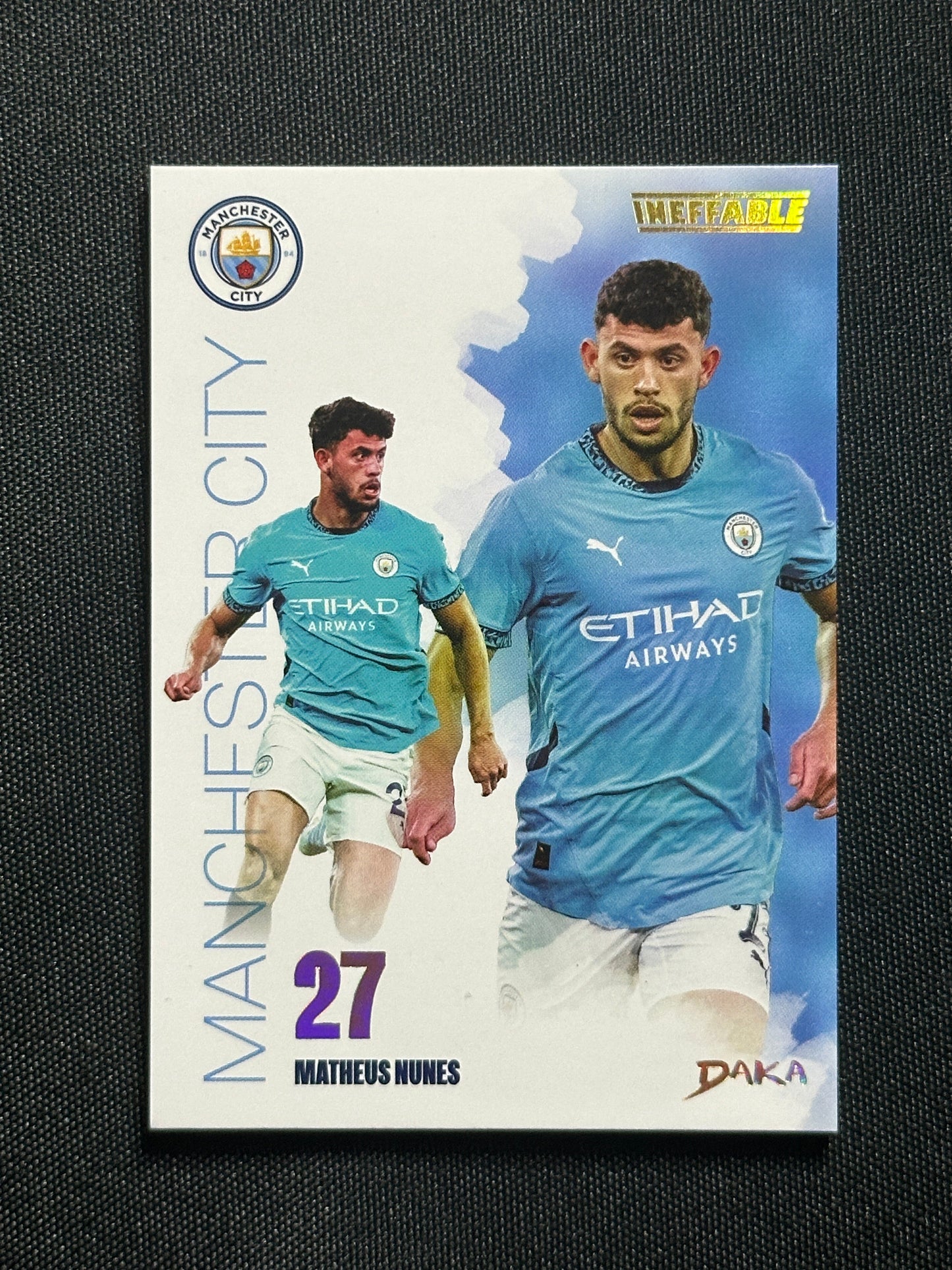 Matheus Nunes Numbered Parallel 10/10 - Daka Manchester City One & Two 2024/25