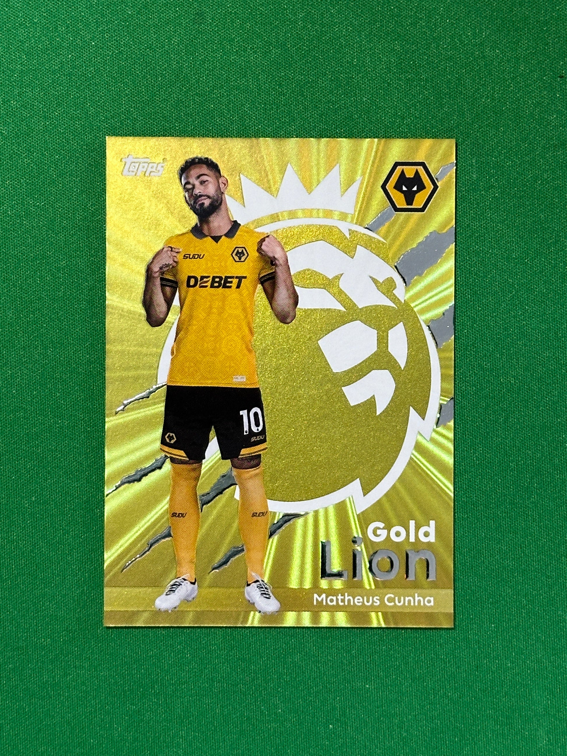 Mattheus Cunha Gold Lion - Topps Premier League 2026