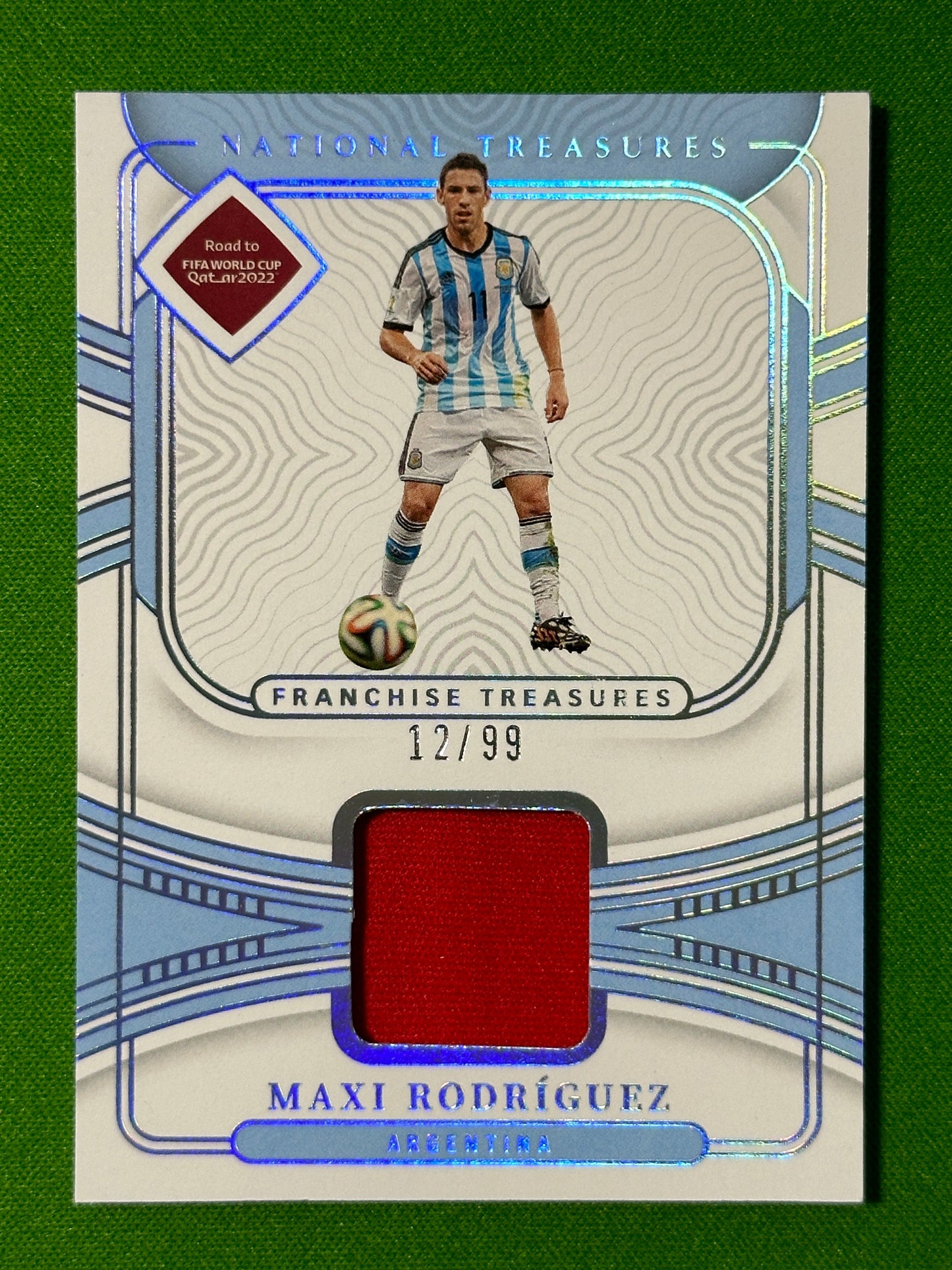 Maxi Rodriguez 12/99 - Argentina - Panini National Treasures 2022 Front