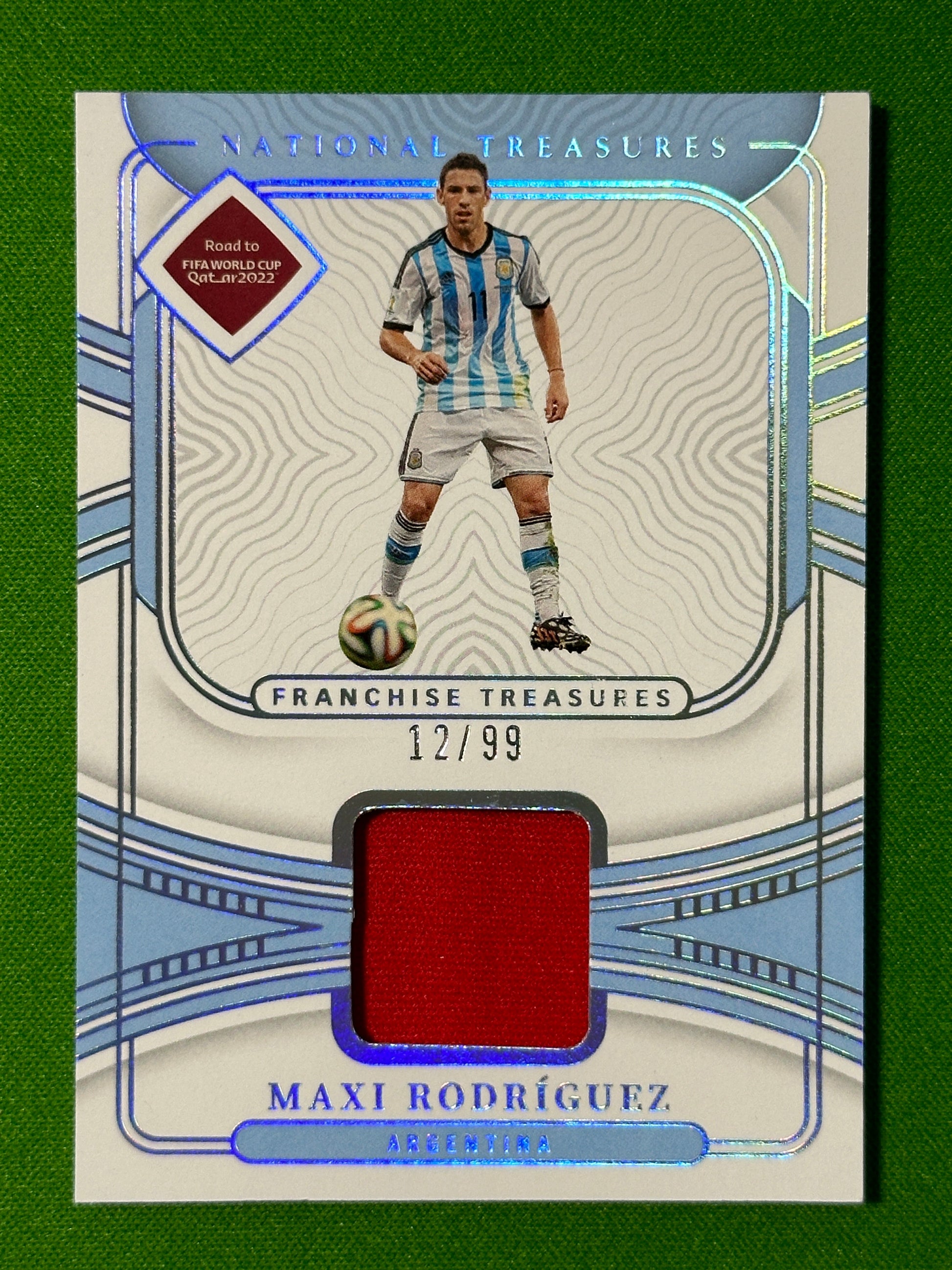 Maxi Rodriguez 12/99 - Argentina - Panini National Treasures 2022 Front