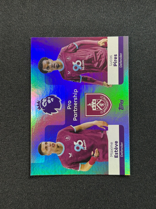 Maxime Estève/Lucas Pires Burnley Pro Partnership - Topps Premier League 2026