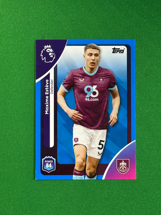 Maxime Esteve Blue Parallel Base - Topps Premier League 2026
