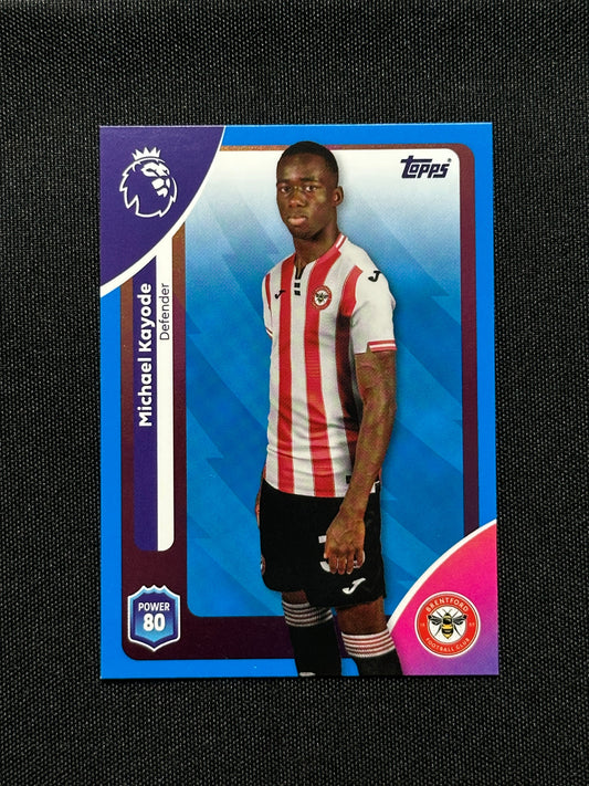 Michael Kayode Blue Parallel Base - Topps Premier League 2026