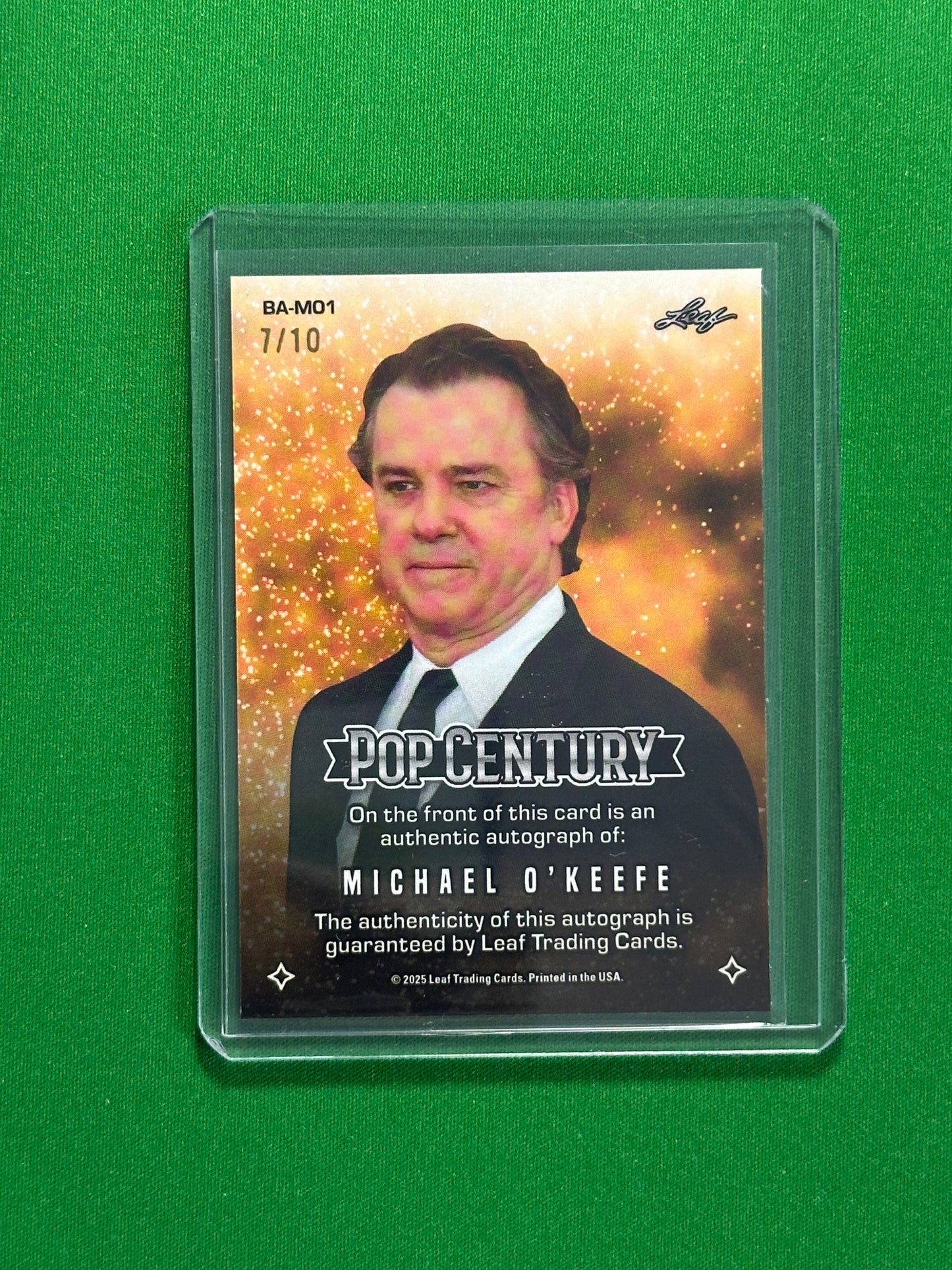 Michael O'Keefe Autograph 7/10 - Leaf Pop Century 2025