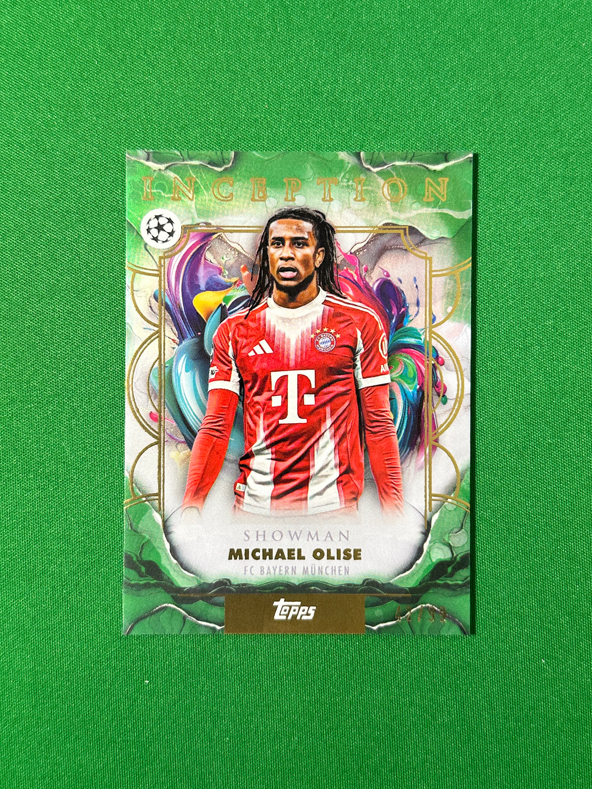 Michael Olise Parallel 42/99 FC Bayern München Topps PL Inception 2025/26 football card
