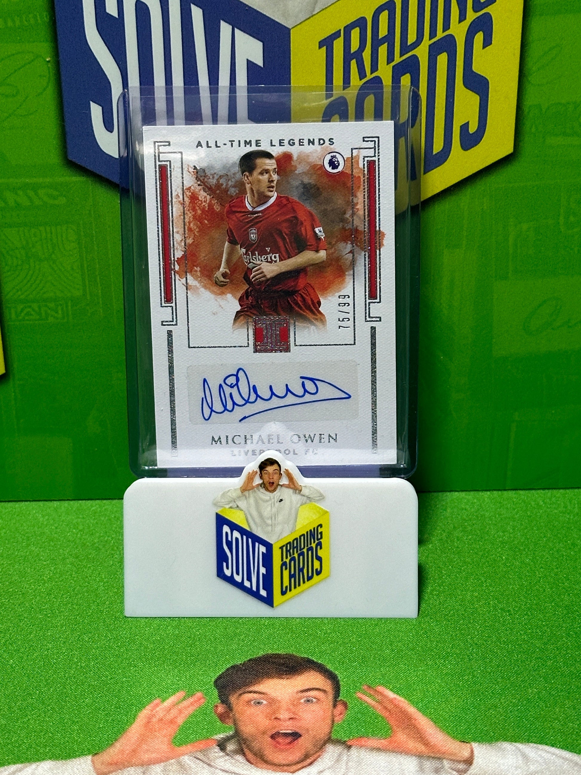 Michael Owen Autograph 75/99 - Liverpool - Panini Impeccable 2019/20 Main