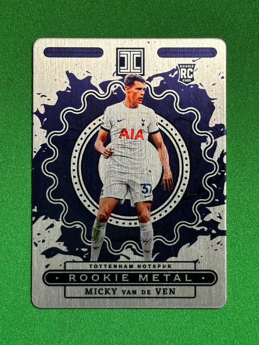 Micky Van De Ven Rookie Metal 72/74 - Tottenham Hotspur - Panini Impeccable 2023/24 Front