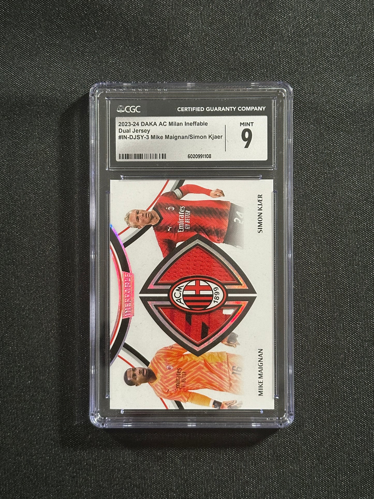 Mike Maignan, Simon Kjaer Patch 01/10 CGC9 - DAKA AC MIlan 2023/24