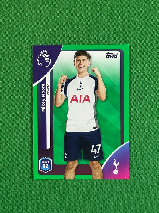 Mikey Moore Green Parallel Base - Topps Premier League 2026
