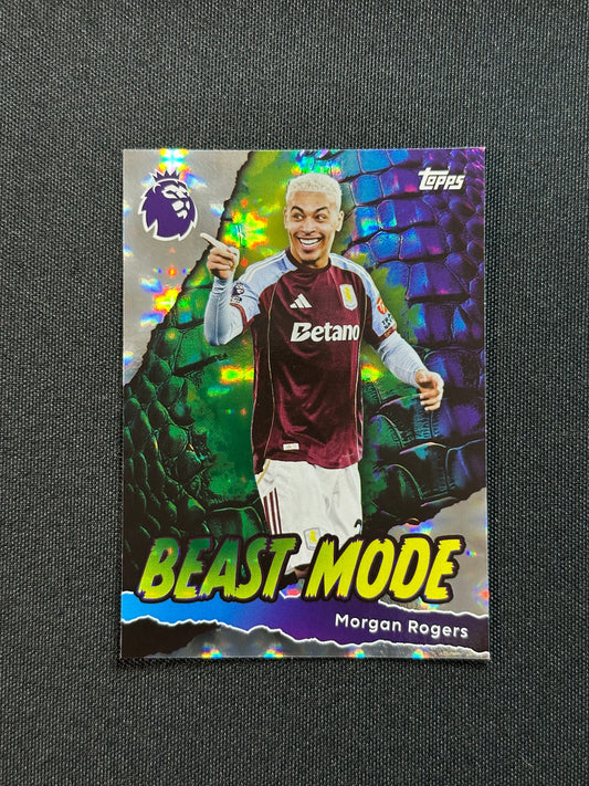 Morgan Rogers Aston Villa Beast Mode - Topps Premier League 2026