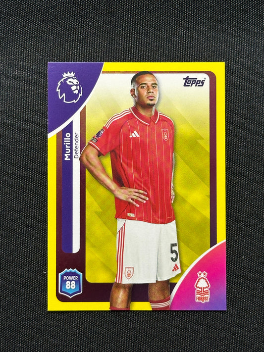 Murillo Yellow Parallel Base - Topps Premier League 2026