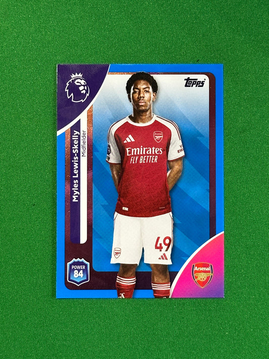 Myles Lewis-Skelly Blue Parallel Base - Topps Premier League 2026