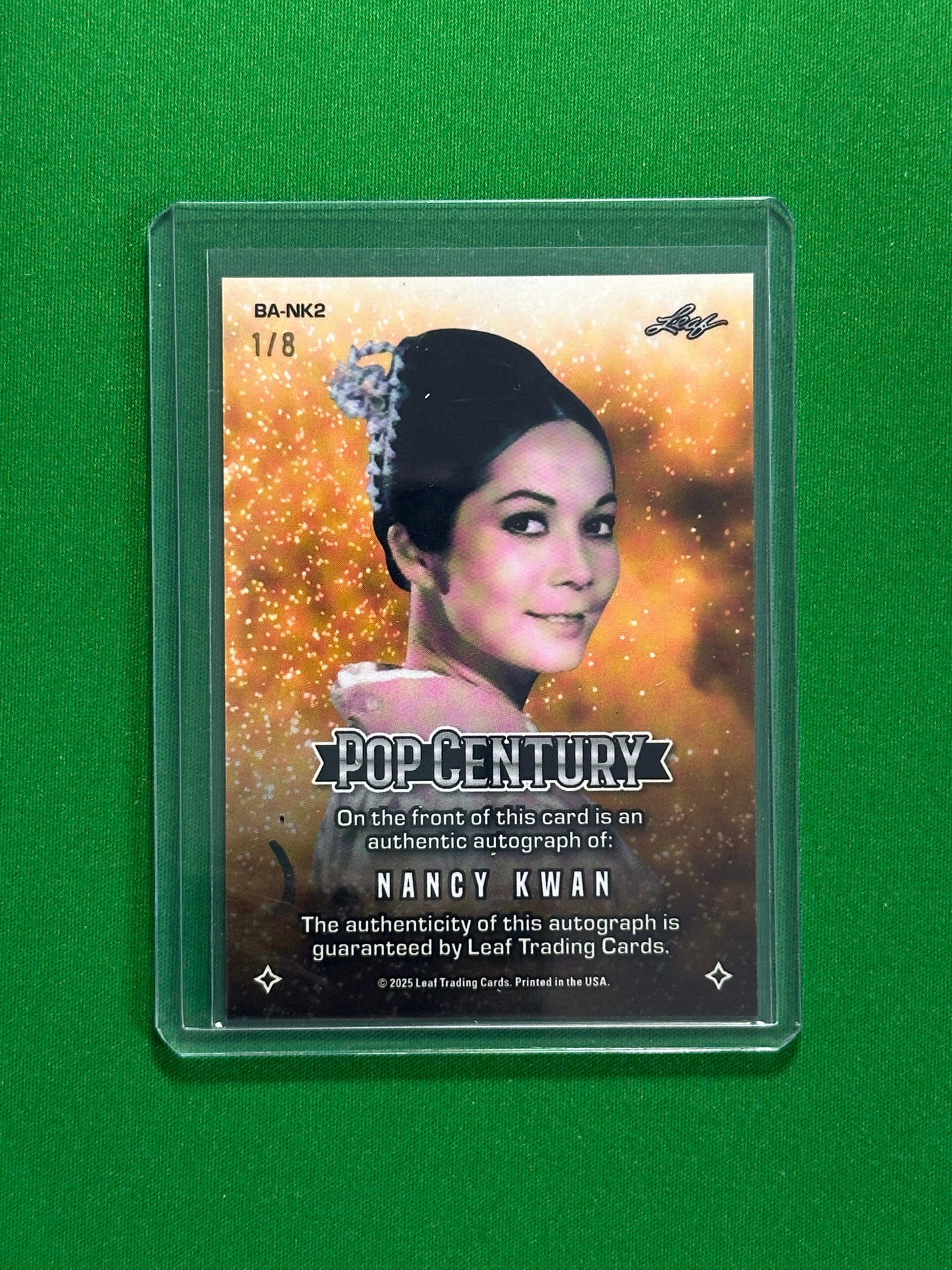 Nancy Kwan Autograph 1/8 - Leaf Pop Century 2025